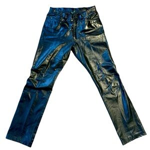 DANIER Black Leather Pants